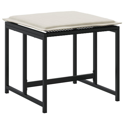 Zahradní Stoličky S Poduškami 4 Ks Černé