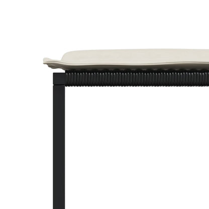 Zahradní Stoličky S Poduškami 4 Ks Černé