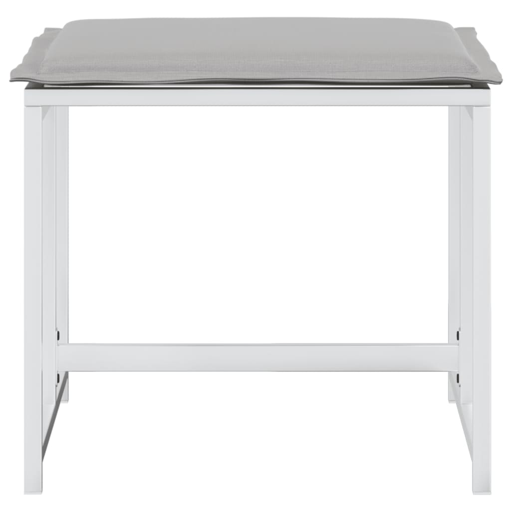 Zahradní Stoličky S Poduškami 4 Ks Bílé Ocel A Polyratan