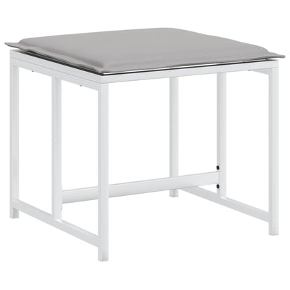 Zahradní Stoličky S Poduškami 4 Ks Bílé Ocel A Polyratan