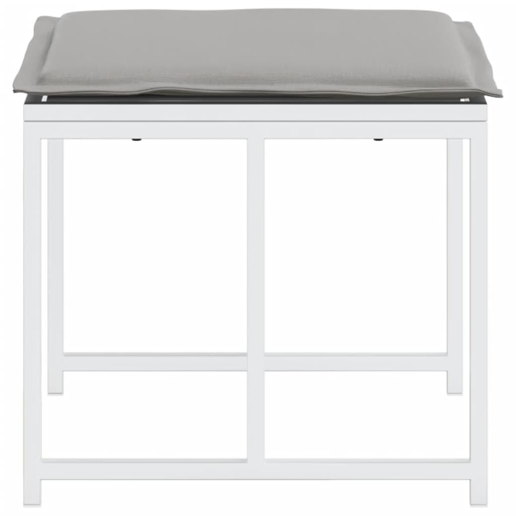 Zahradní Stoličky S Poduškami 4 Ks Bílé Ocel A Polyratan