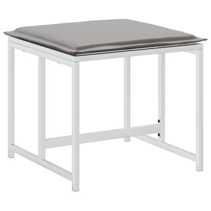 Zahradní Stoličky S Poduškami 4 Ks Bílé Ocel A Polyratan