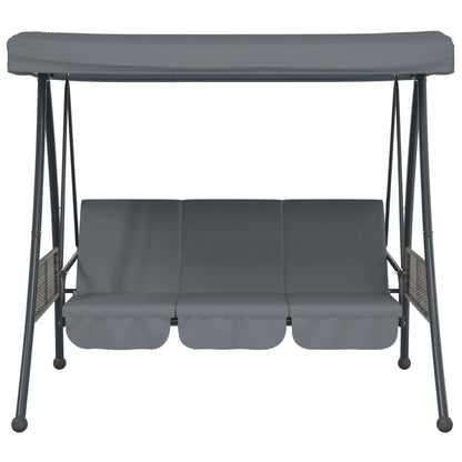 Zahradní Houpačka S Nastavitelnou Stříškou Ocel