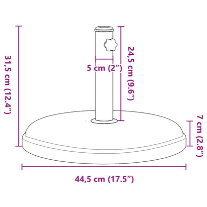 Stojan Na Slunečník Pro Tyč Ø 32 / 32 / 38 Mm Kruhový