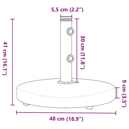 Stojan Na Slunečník Pro Tyč Ø 32 / 38 / 48 Mm Kruhový