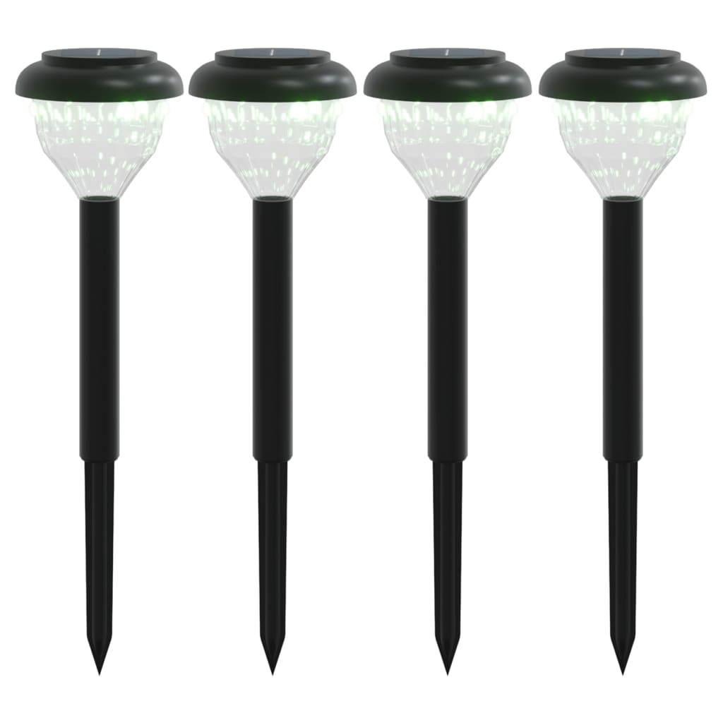 Solární Osvětlení Cesty Se Zemními Hroty 4 Ks Teplé Bílé A Rgb Teplá Bílá