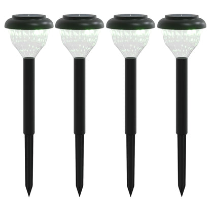 Solární Osvětlení Cesty Se Zemními Hroty 4 Ks Teplé Bílé A Rgb Teplá Bílá
