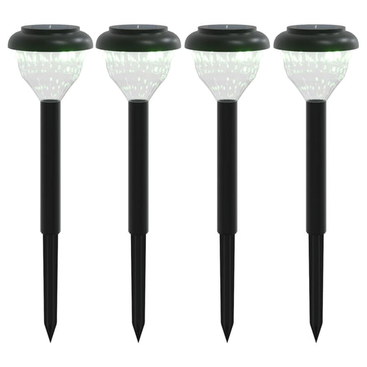 Solární Osvětlení Cesty Se Zemními Hroty 4 Ks Teplé Bílé A Rgb Teplá Bílá
