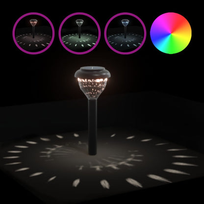 Solární Osvětlení Cesty Se Zemními Hroty 4 Ks Teplé Bílé A Rgb Teplá Bílá