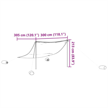 Plážová Stříška S Pískovými Kotvami