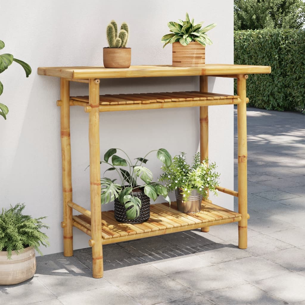 Konzolový Stolek 90 X 37 X 75 Cm Bambus