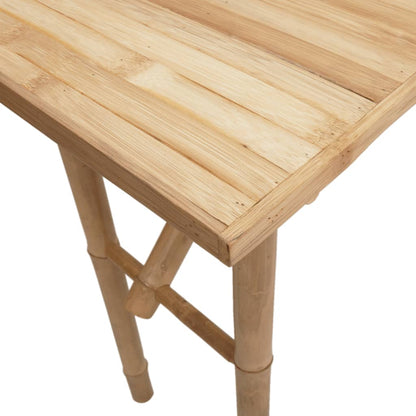 Konzolový Stolek 115 X 39 X 75 Cm Bambus Krémová