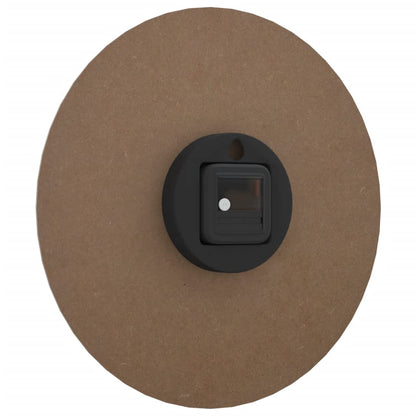 Nástěnné Hodiny Žluté A Černé Ø 30 Cm Kompozitní Dřevo