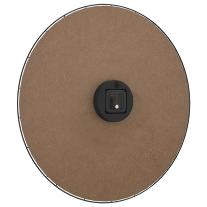 Nástěnné Hodiny Žluté A Černé Ø 50 Cm Kompozitní Dřevo