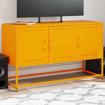 Tv Skříňka Černá 100,5 X 39 X 60,5 Cm Ocel