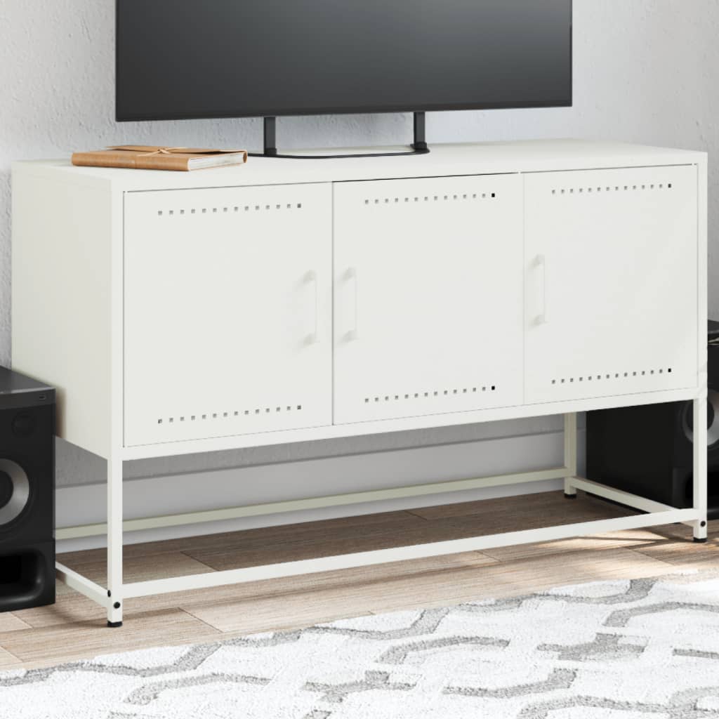 Tv Skříňka Černá 100,5 X 39 X 60,5 Cm Ocel