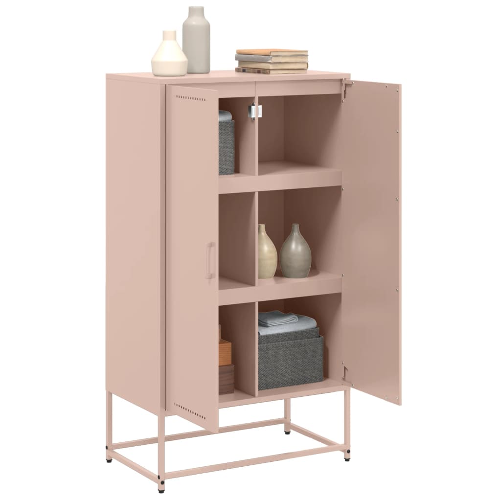 Skříň Highboard 68,5 X 38,5 X 123,5 Cm Ocel