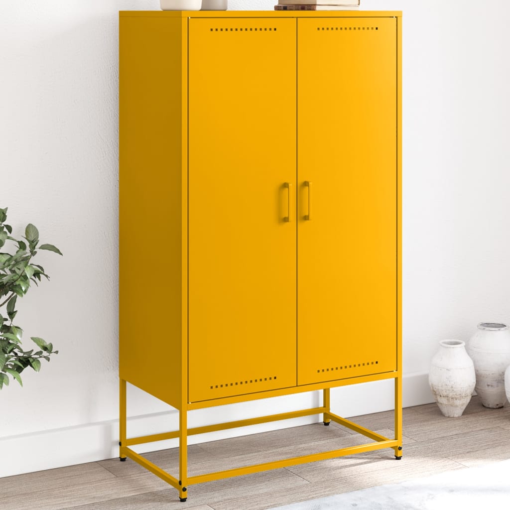 Skříň Highboard 68,5 X 38,5 X 123,5 Cm Ocel