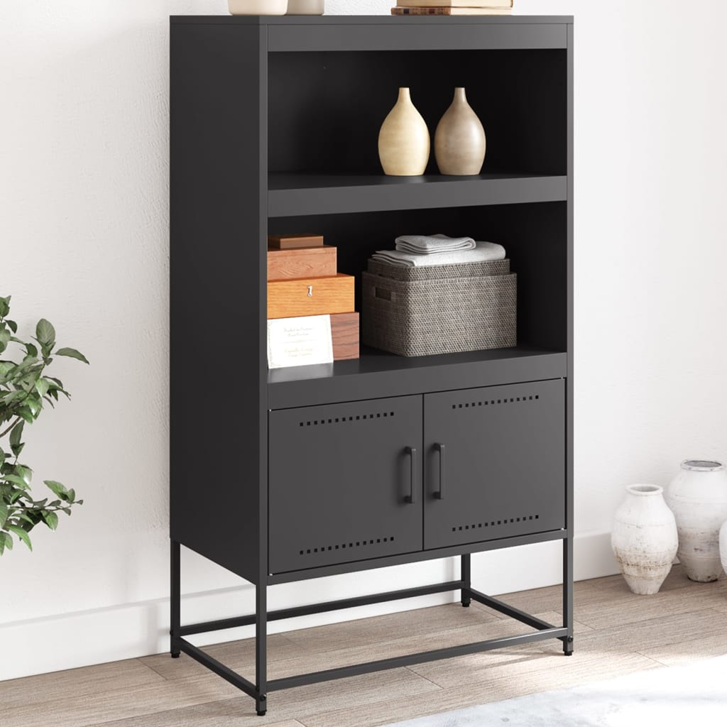 Skříň Highboard 68,5 X 38,5 X 123,5 Cm Ocel