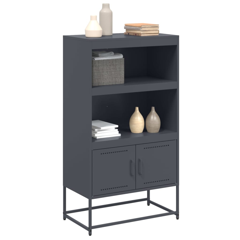 Skříň Highboard 68,5 X 38,5 X 123,5 Cm Ocel