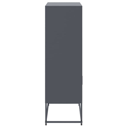 Skříň Highboard 68,5 X 38,5 X 123,5 Cm Ocel