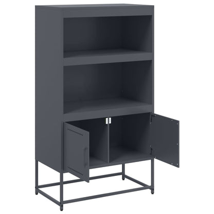 Skříň Highboard 68,5 X 38,5 X 123,5 Cm Ocel