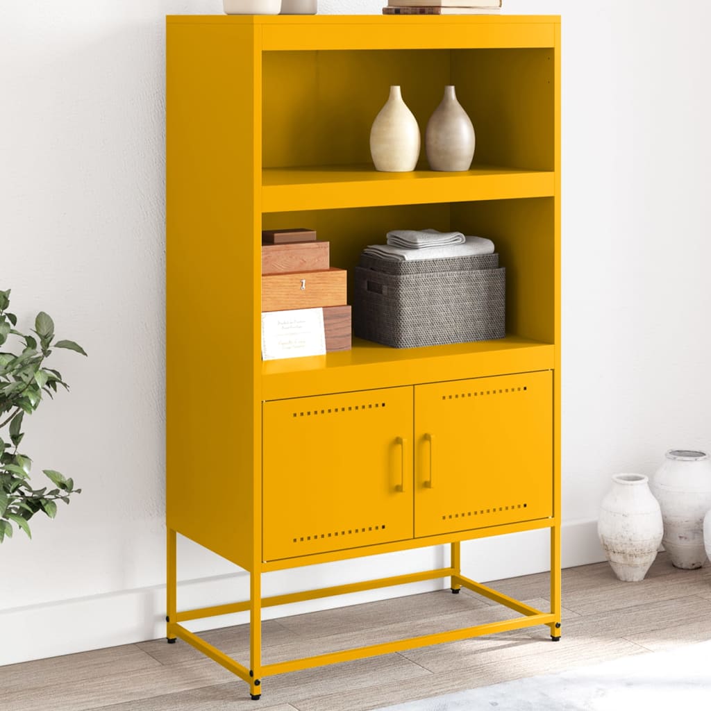 Skříň Highboard 68,5 X 38,5 X 123,5 Cm Ocel