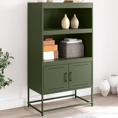 Skříň Highboard 68,5 X 38,5 X 123,5 Cm Ocel