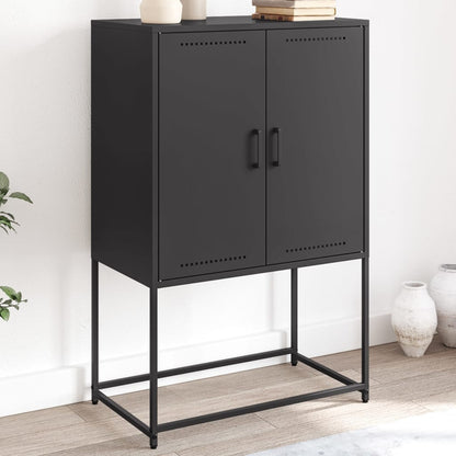 Skříň Highboard Olivově 68,5 X 38,5 X 107 Cm Ocel