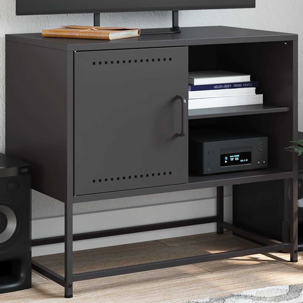 Tv Skříňka Olivově 68 X 39 X 60,5 Cm Ocel