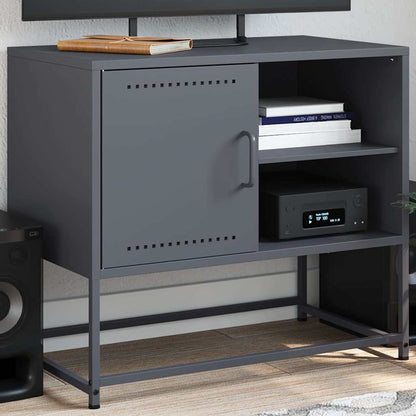 Tv Skříňka Olivově 68 X 39 X 60,5 Cm Ocel