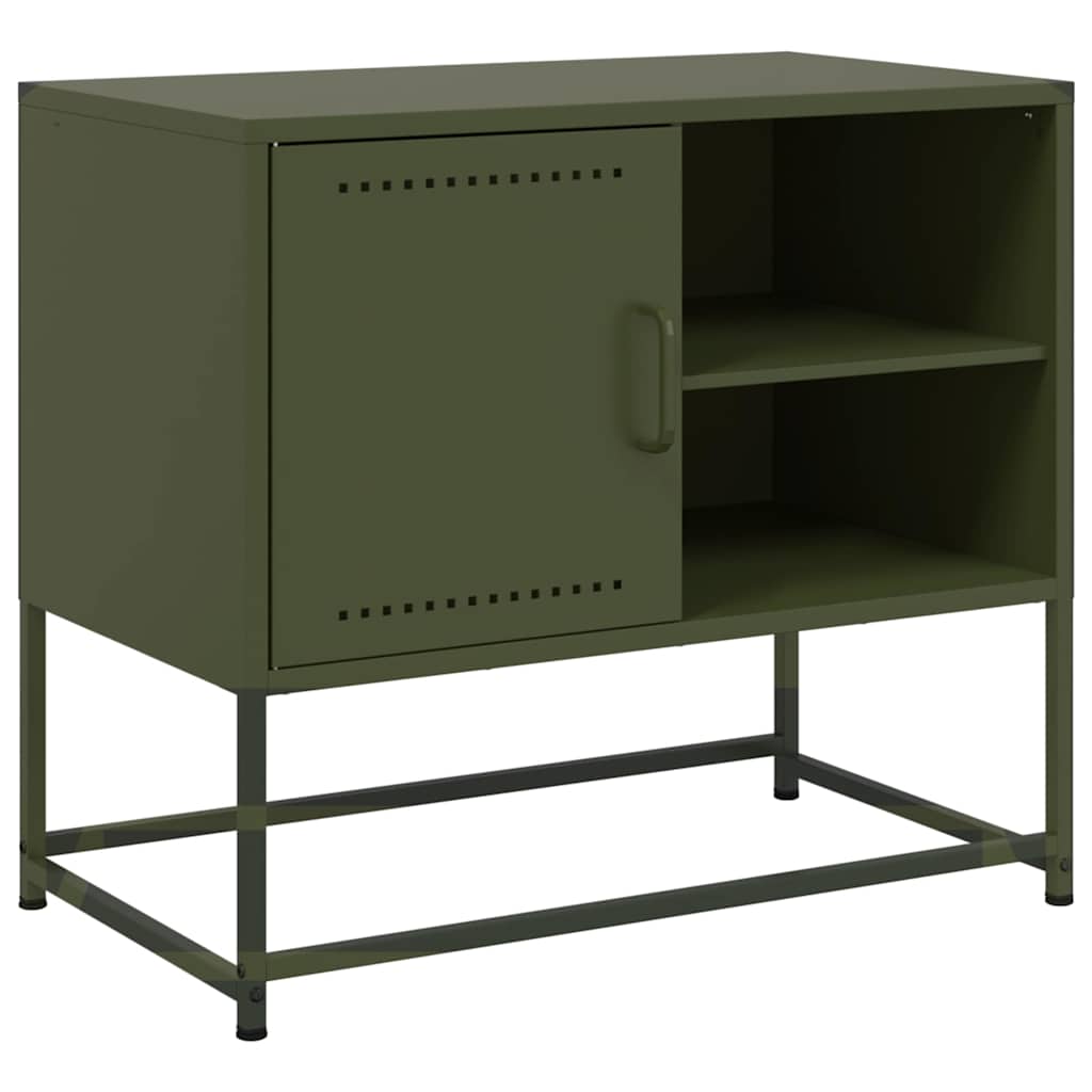 Tv Skříňka Olivově 68 X 39 X 60,5 Cm Ocel