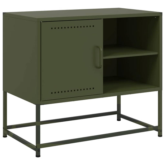 Tv Skříňka Olivově 68 X 39 X 60,5 Cm Ocel