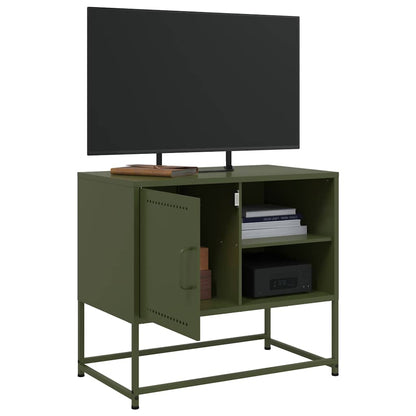 Tv Skříňka Olivově 68 X 39 X 60,5 Cm Ocel