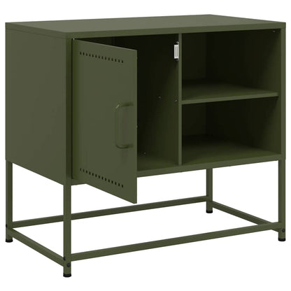 Tv Skříňka Olivově 68 X 39 X 60,5 Cm Ocel