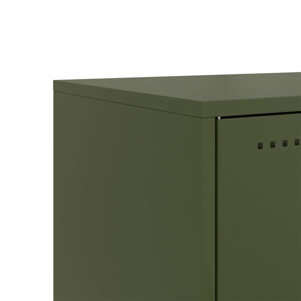 Tv Skříňka Olivově 68 X 39 X 60,5 Cm Ocel