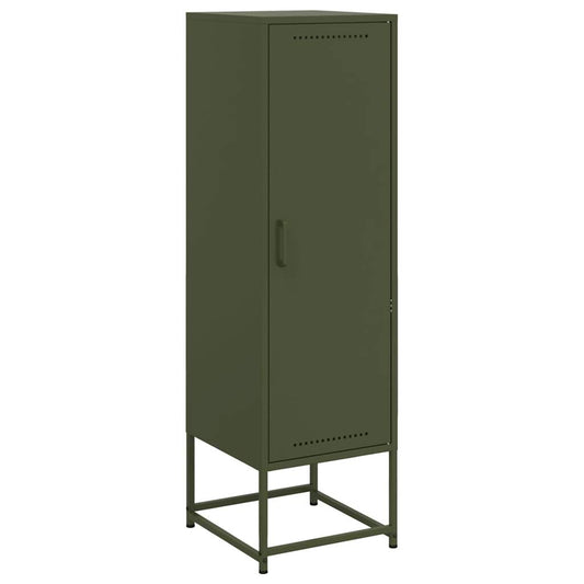 Skříň Highboard Olivově 36 X 39 X 123 Cm Ocel