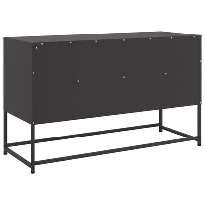 Tv Skříňka Černá 100,5 X 39 X 60,5 Cm Ocel