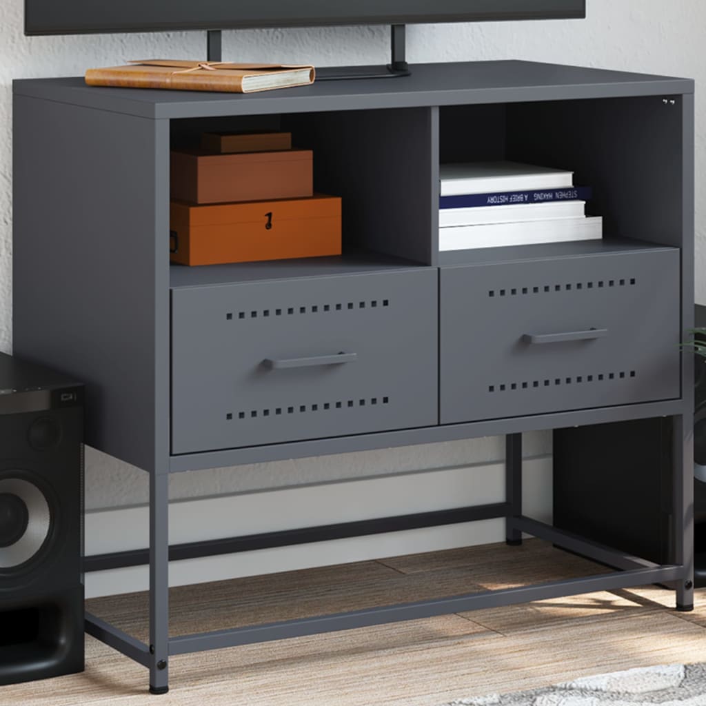 Tv Skříňka 68 X 39 X 60,5 Cm Ocel