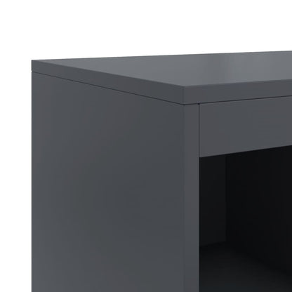 Příborník Antracitový 100,5 X 39 X 107 Cm Ocel