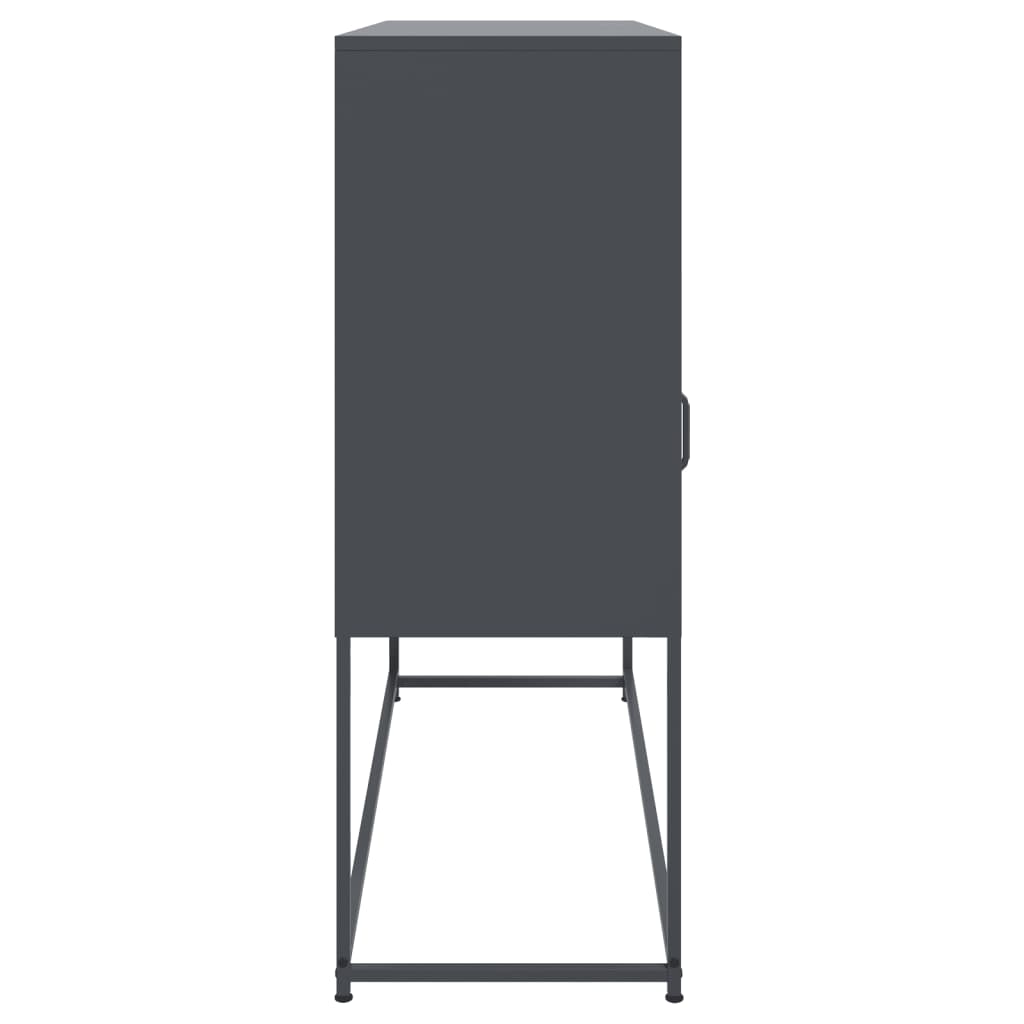 Příborník Antracitový 100,5 X 39 X 107 Cm Ocel