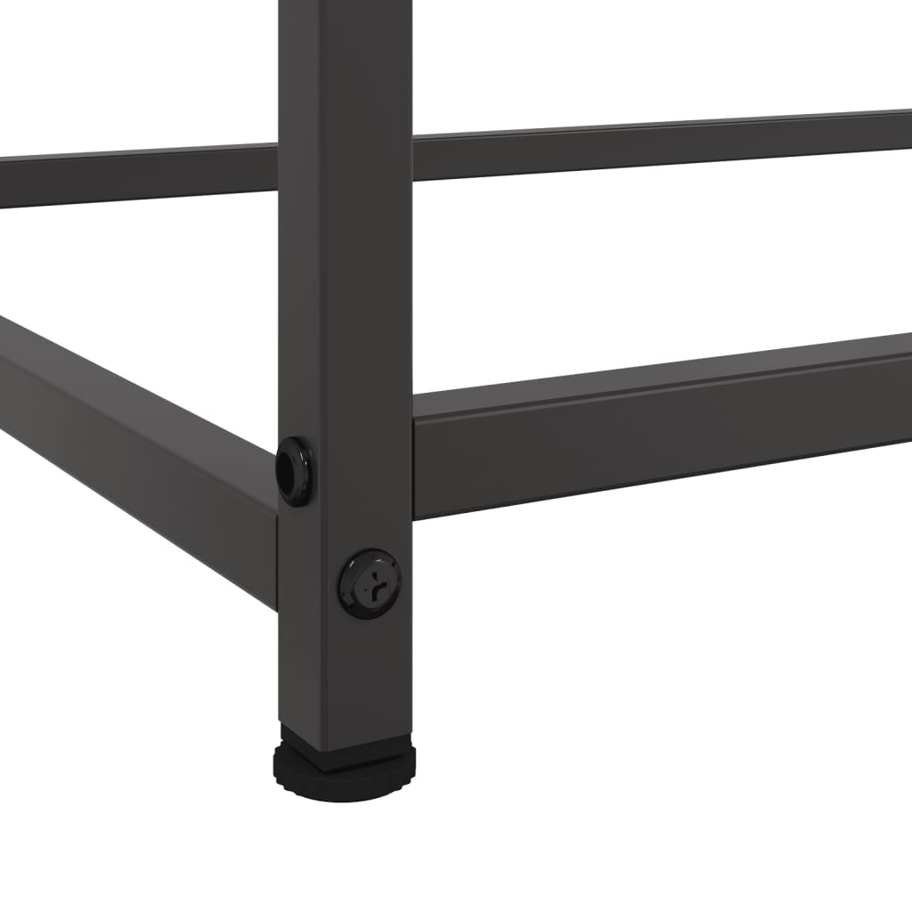 Příborník Černý 100,5 X 39 X 107 Cm Ocel