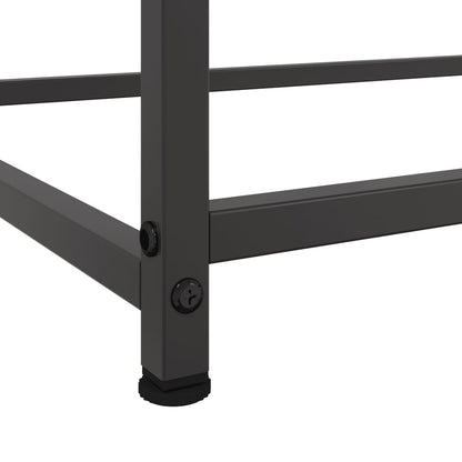 Příborník Černý 100,5 X 39 X 107 Cm Ocel