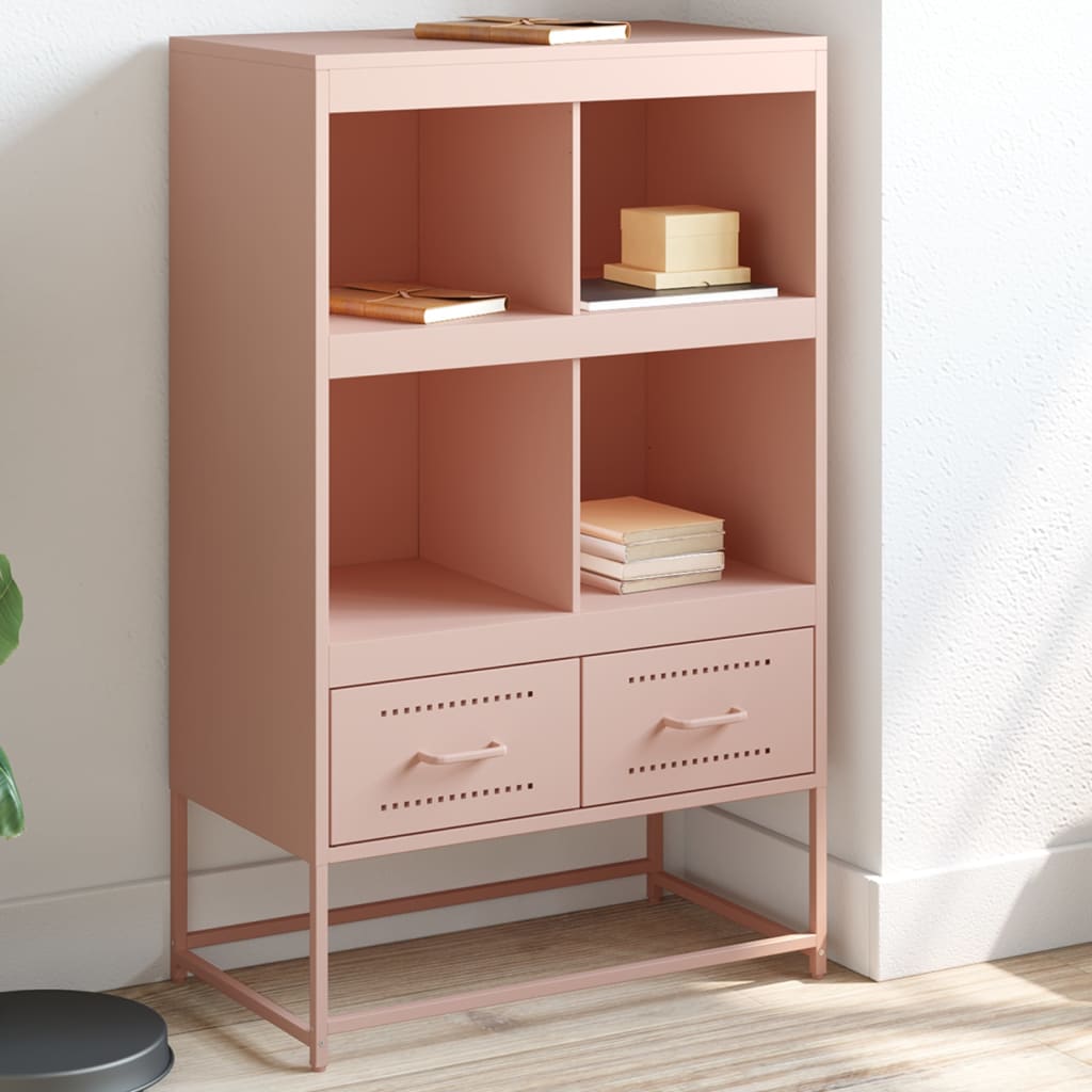 Skříň Highboard Olivově 68 X 39 X 111,5 Cm Ocel