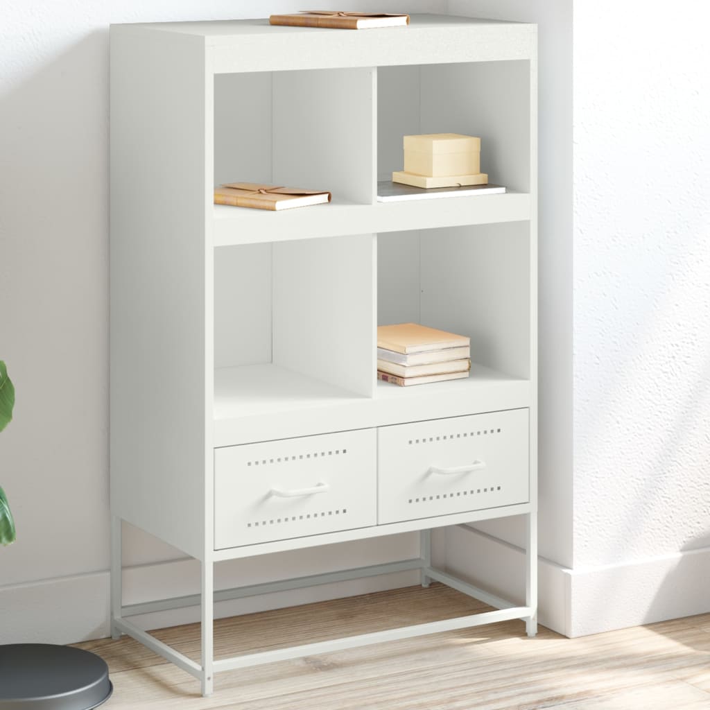 Skříň Highboard Olivově 68 X 39 X 111,5 Cm Ocel