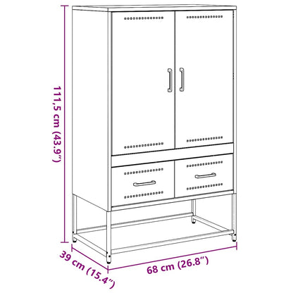 Skříň 68 X 39 X 111,5 Cm Ocel