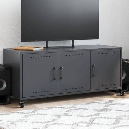 Tv Skříňka Olivově 100,5 X 39 X 43,5 Cm Ocel