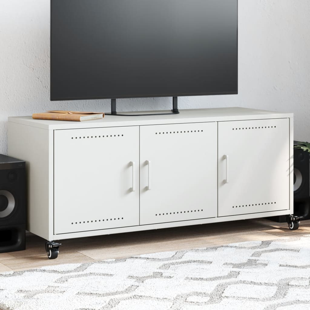Tv Skříňka Olivově 100,5 X 39 X 43,5 Cm Ocel