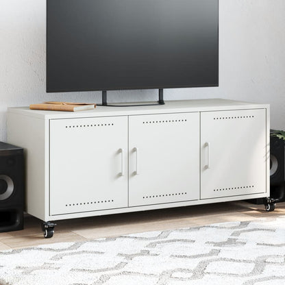 Tv Skříňka Olivově 100,5 X 39 X 43,5 Cm Ocel