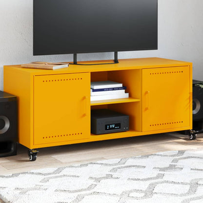 Tv Skříňka Olivově 100,5 X 39 X 43,5 Cm Ocel